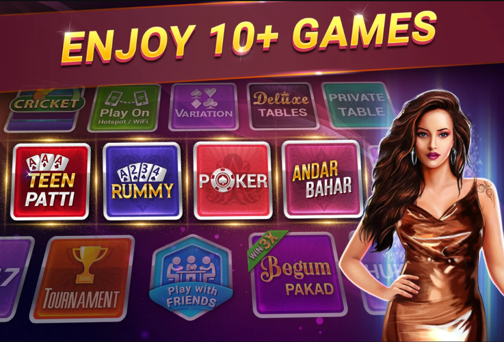 Games Available in Teen patti gold