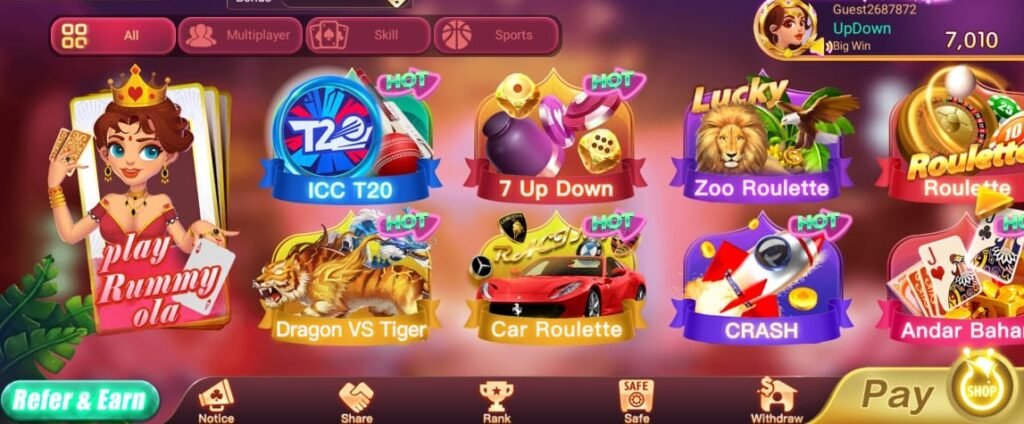 Games Are Available on Teen Patti Joy