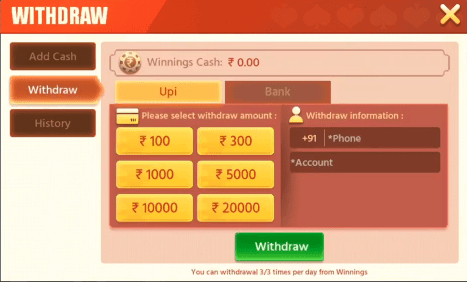 How to Withdraw Money From Teen Patti Joy